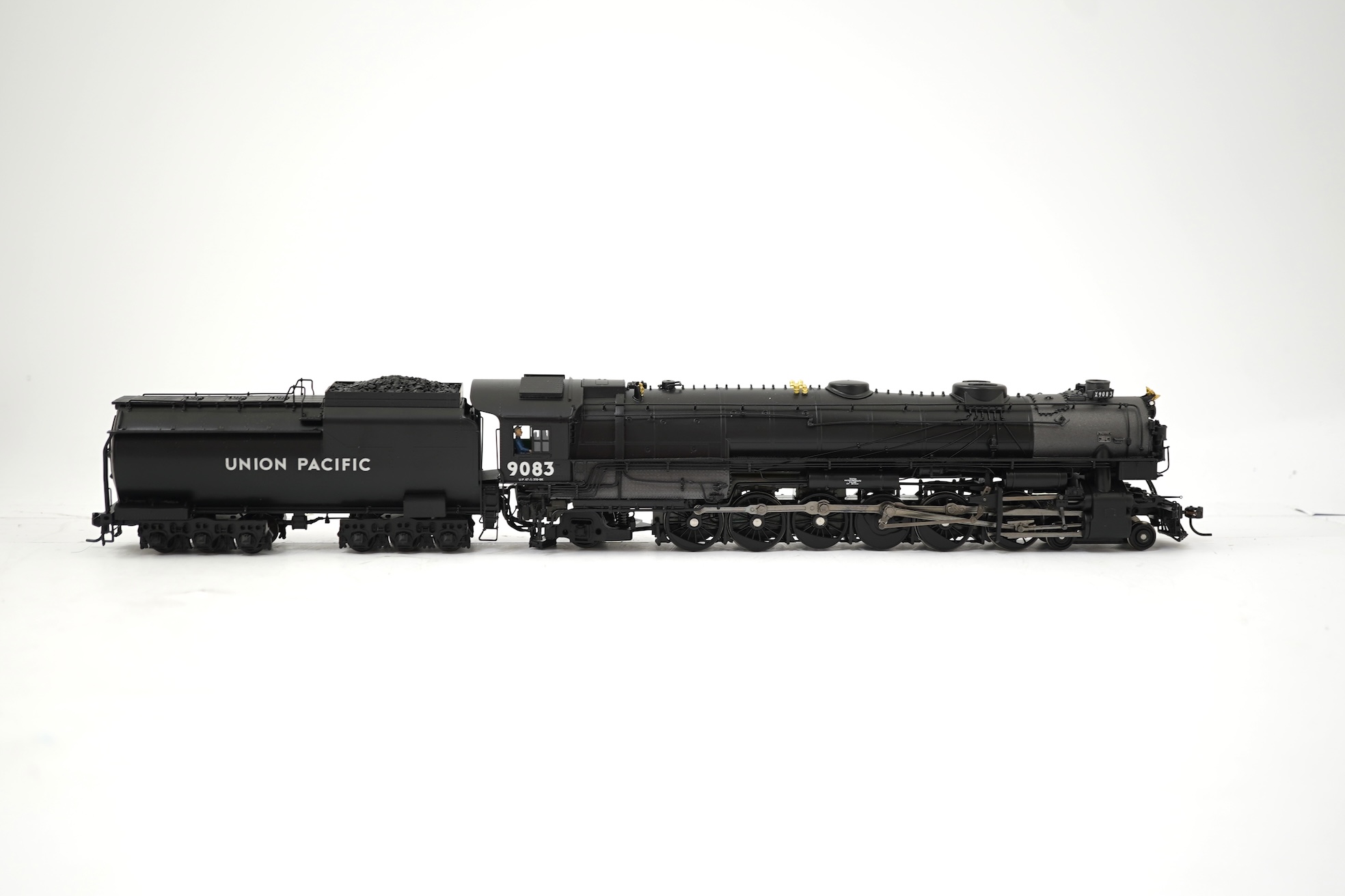 A boxed HO gauge Broadway Limited Paragon 2 Series (2063) model of Union Pacific UP-5, 5044, 4-12-2 locomotive with bogie tender, powered for two rail operation.